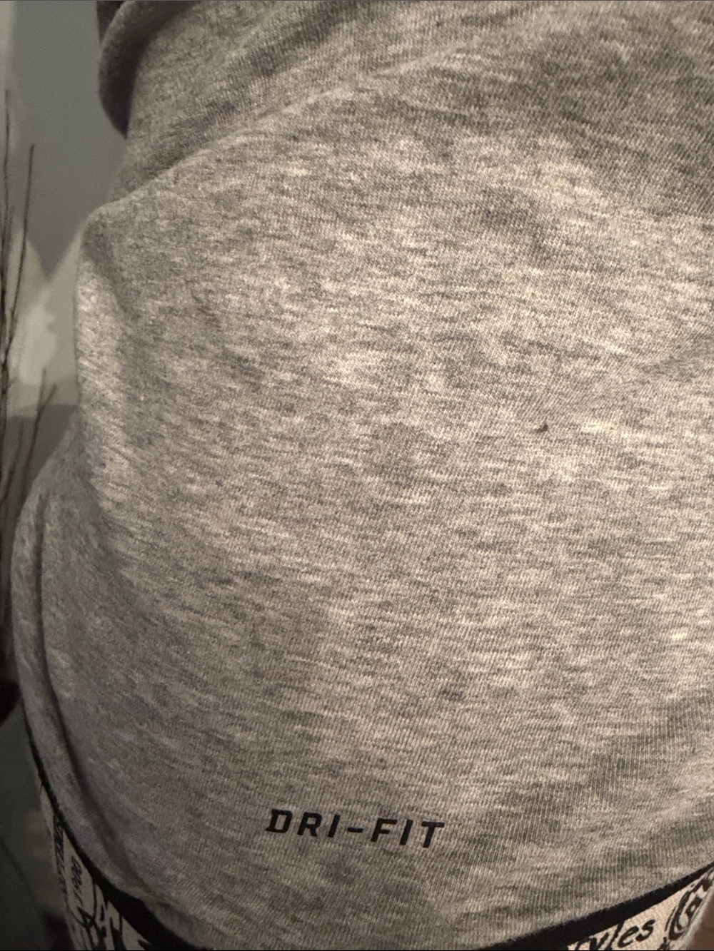 Nike DRI-FIT Heather Gray Full-Zip Jacket with High Collar XS - Picture 4 of 7